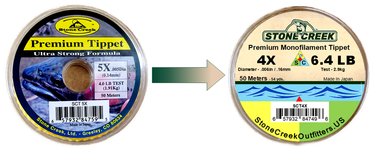 Stone Creek™ Mono Tippet - Discontinued Package