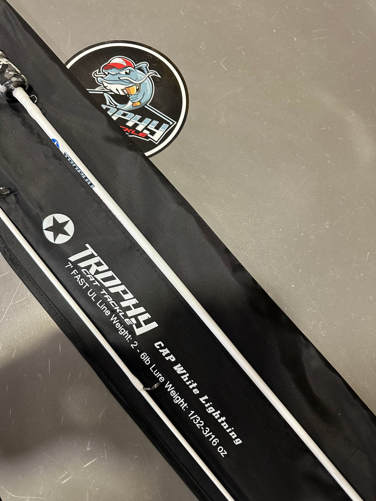 White Lightning 7' Ultra Light Spinning Rod | Trophy Cat Tackle