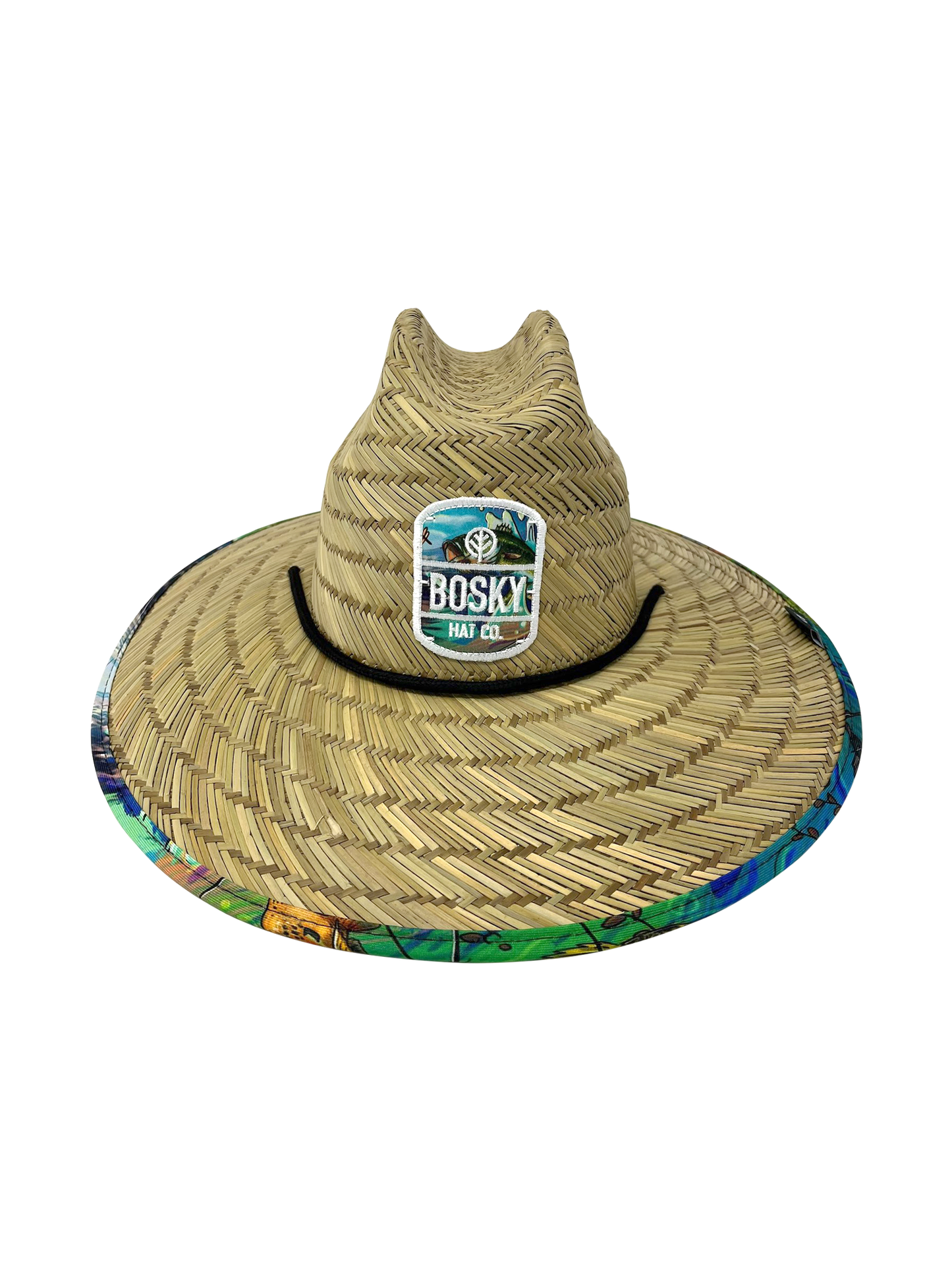 Gone Bass Fishing Straw Hat