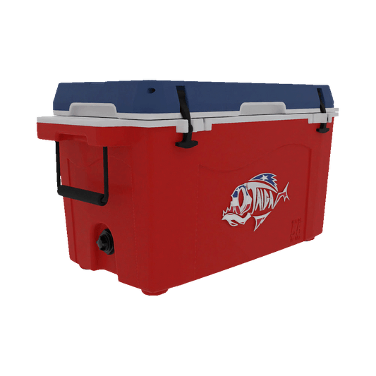 Taiga Coolers 55 Quart Red White and Blue Cooler