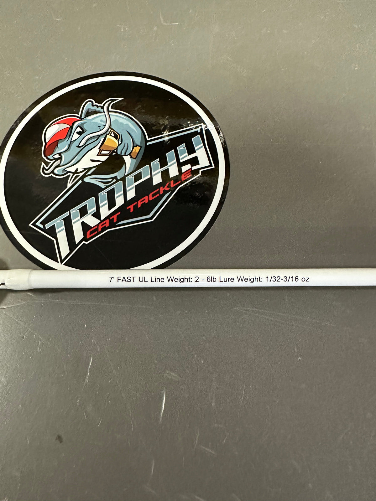 White Lightning 7' Ultra Light Spinning Rod | Trophy Cat Tackle