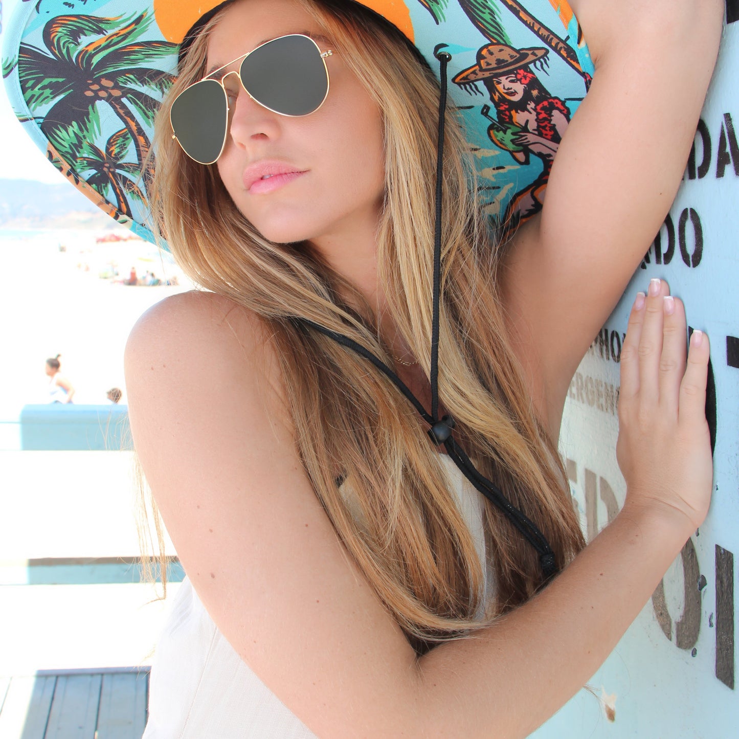 Aloha! Hawaiian Hula Beach Straw Hat