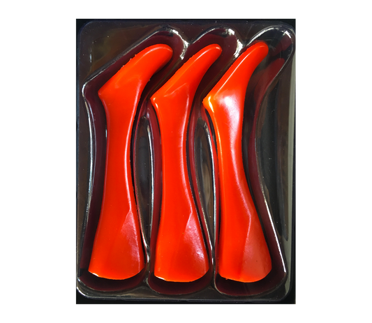 Headbanger Shad 9" Replacement Tails - Fluorescent Orange