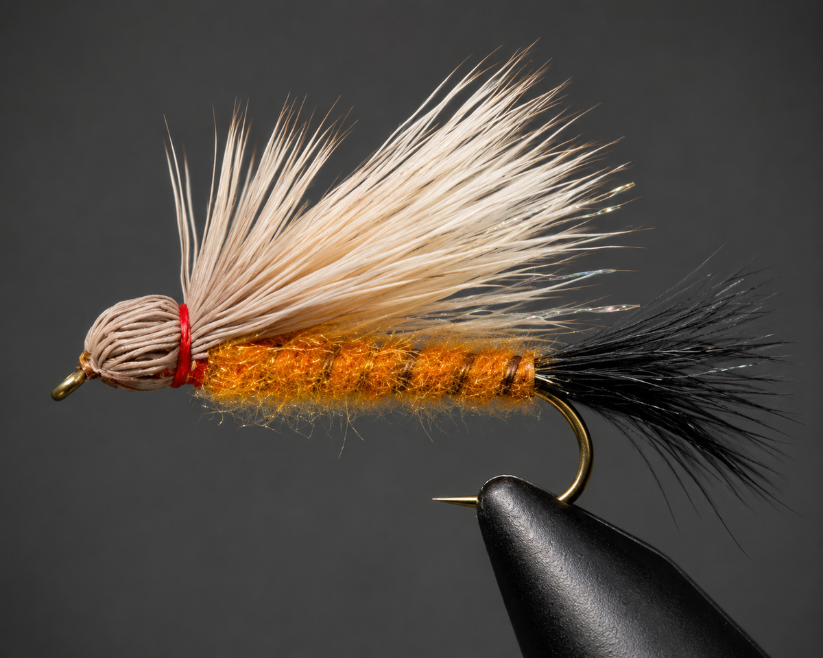 Bullet Head Orange Salmon Fly
