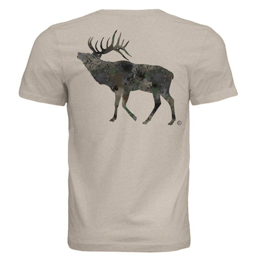 Timber Splash Burst Camo Elk T-Shirt