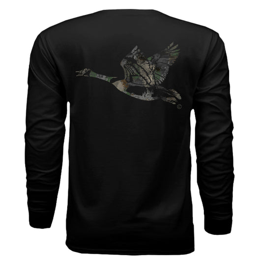 Timber Splash Burst Camo Goose Long Sleeve T-Shirt
