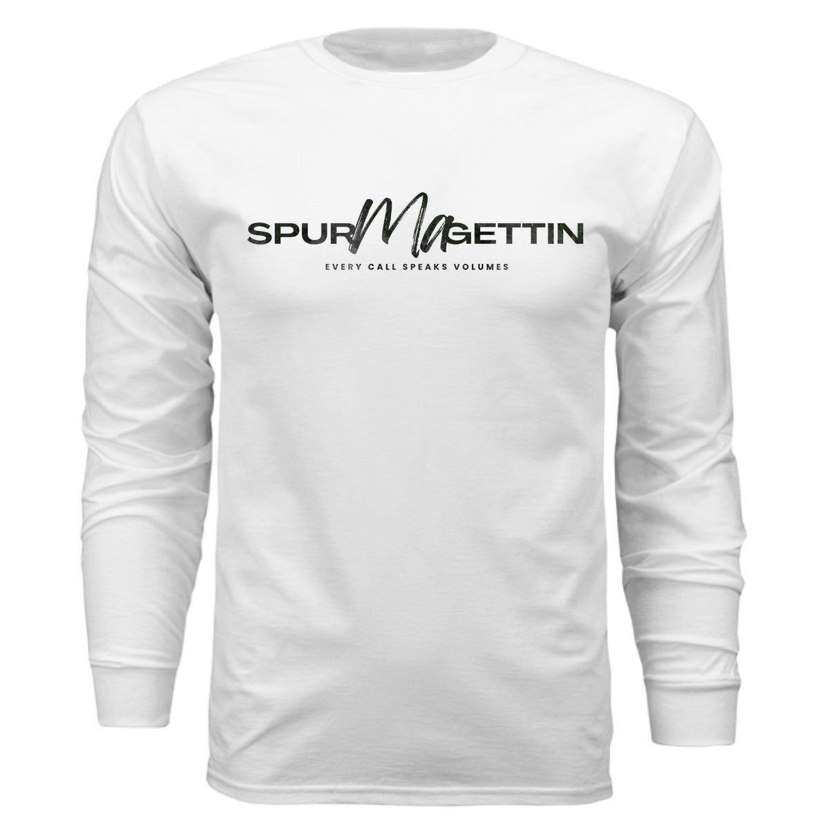 Verdant Splash Burst Camo Turkey Long Sleeve T-Shirt