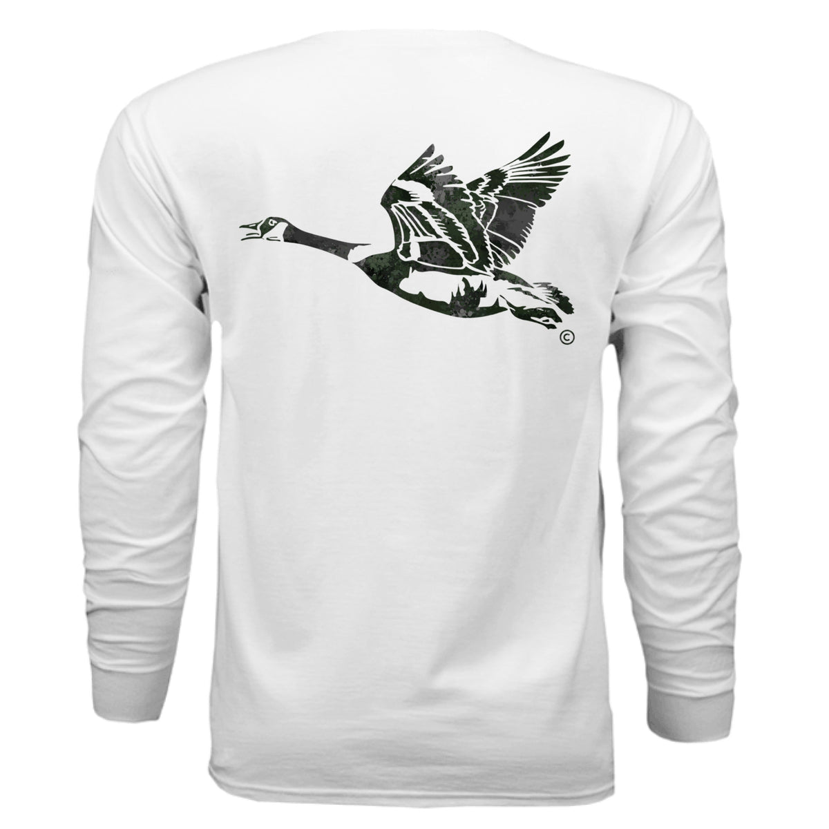 Verdant Splash Burst Goose Long Sleeve T-Shirt