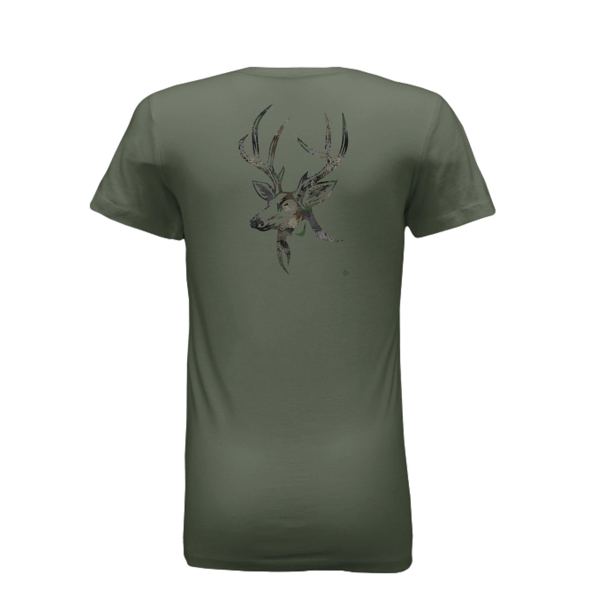 Women’s Timber Splash Burst Camo Buck T-Shirt