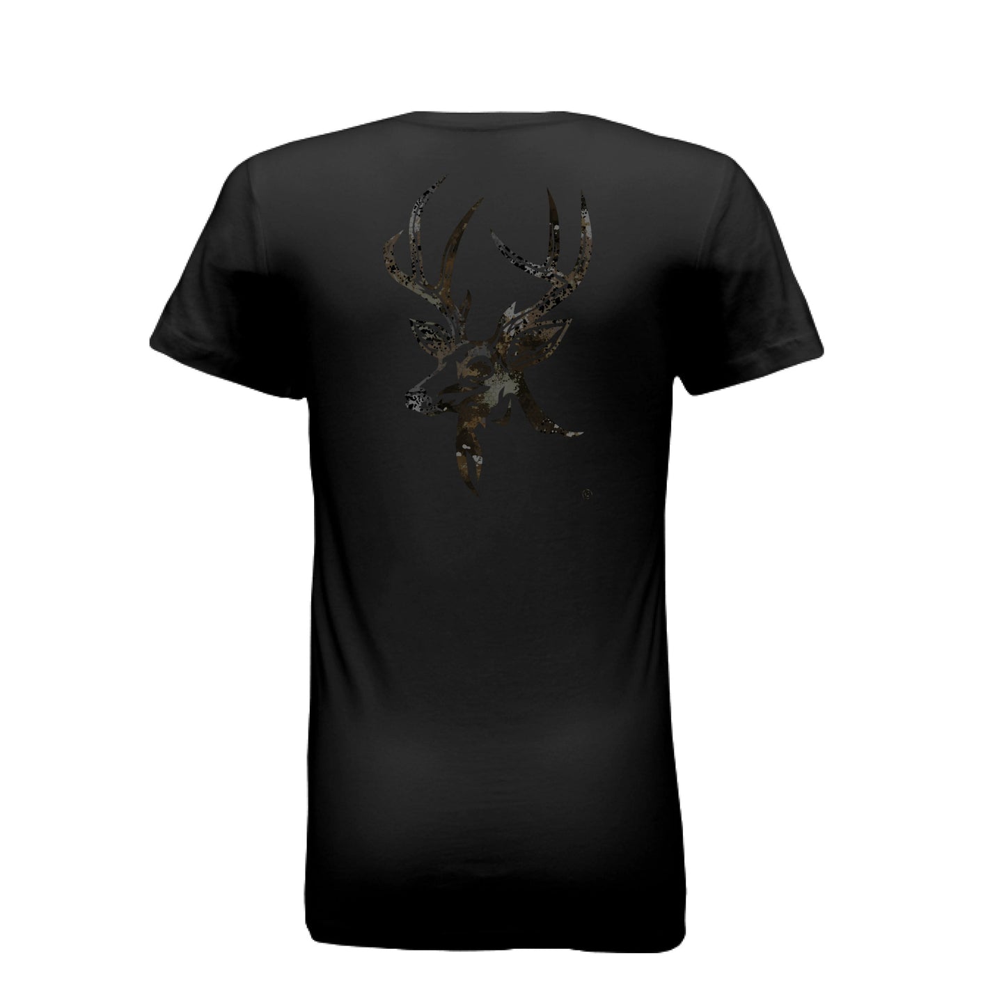 Women’s Harvest Splash Burst Camo Buck T-Shirt